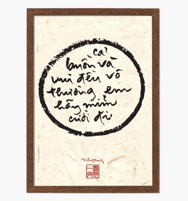 Tranh Thư Pháp Thích Nhất Hạnh 07