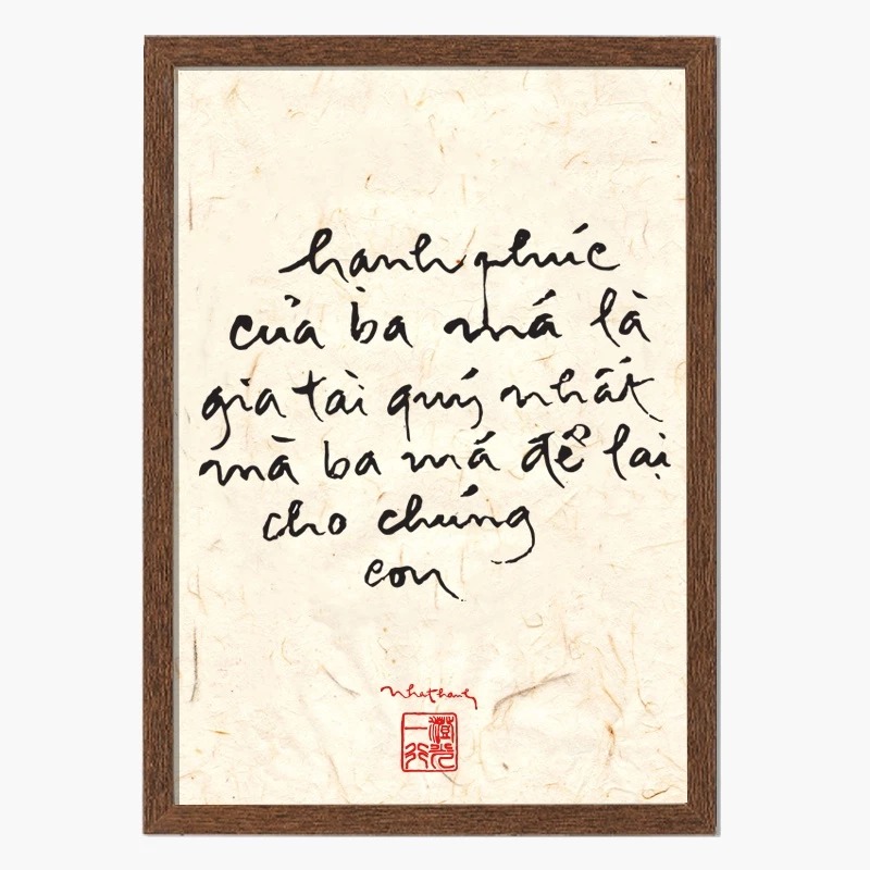 Tranh Thư Pháp Thích Nhất Hạnh 16