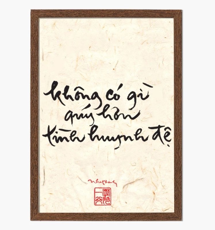 Tranh Thư Pháp Thích Nhất Hạnh 22