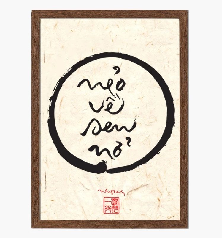 Tranh Thư Pháp Thích Nhất Hạnh 29
