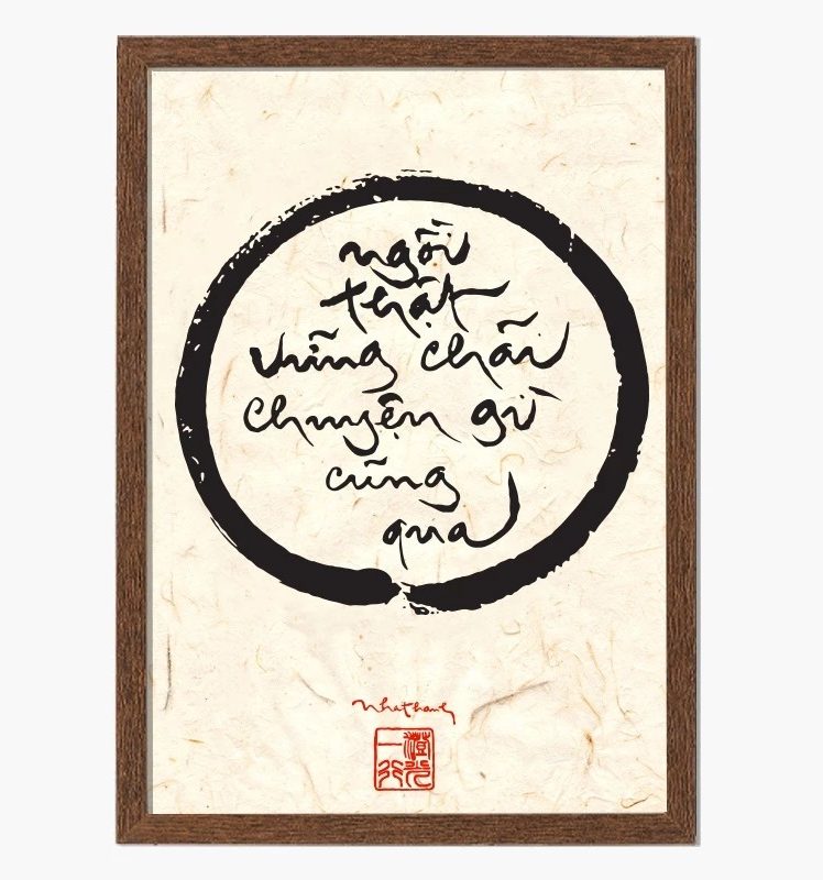 Tranh Thư Pháp Thích Nhất Hạnh 30