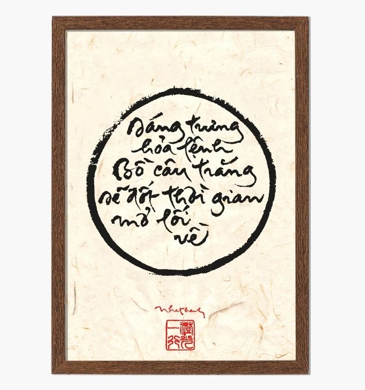 Tranh Thư Pháp Thích Nhất Hạnh 32