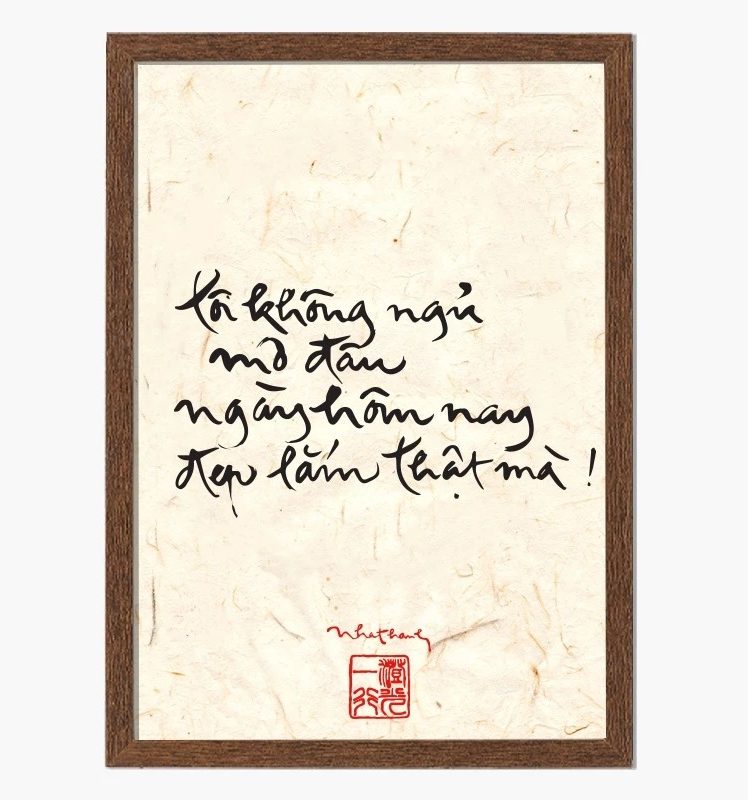 Tranh Thư Pháp Thích Nhất Hạnh 37